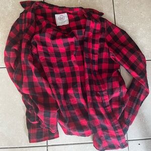 Red and Black Plaid Shirt